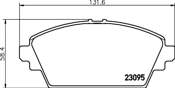 HELLA PAGID 8DB 355 011-951 - Тормозные колодки, дисковые, комплект avtokuzovplus.com.ua