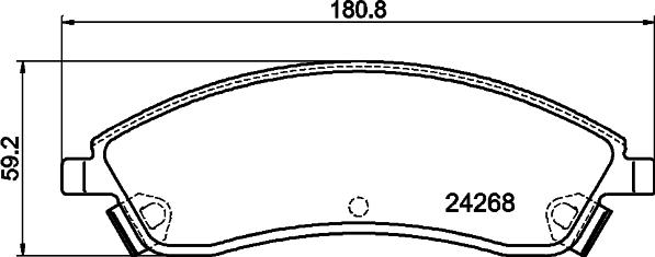 HELLA PAGID 8DB 355 012-221 - Гальмівні колодки, дискові гальма autocars.com.ua