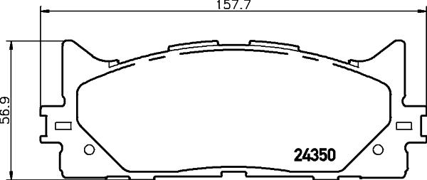 Wagner WBP24350A-D - Гальмівні колодки, дискові гальма autocars.com.ua