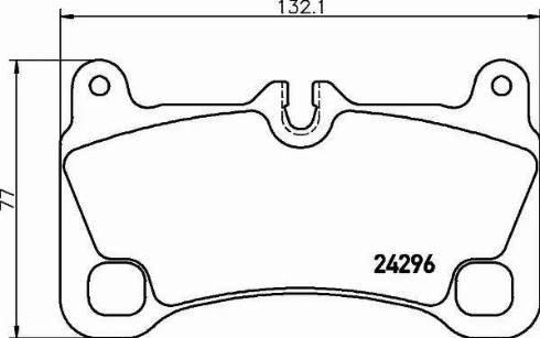 HELLA PAGID 8DB355012651 - Гальмівні колодки, дискові гальма autocars.com.ua