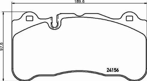 HELLA PAGID 8DB355012691 - Гальмівні колодки, дискові гальма autocars.com.ua