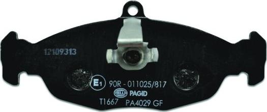 HELLA PAGID 8DB 355 013-031 - Тормозные колодки, дисковые, комплект avtokuzovplus.com.ua