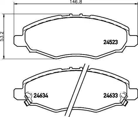 Remsa PCA123502 - Гальмівні колодки, дискові гальма autocars.com.ua