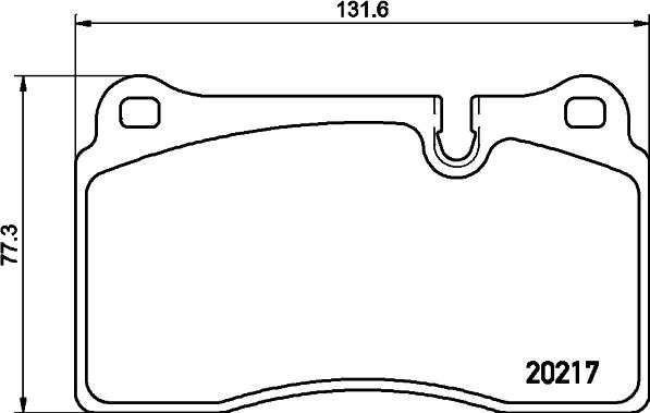 HELLA PAGID 8DB 355 013-201 - Тормозные колодки, дисковые, комплект avtokuzovplus.com.ua