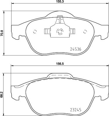 HELLA PAGID 8DB 355 013-241 - Гальмівні колодки, дискові гальма autocars.com.ua