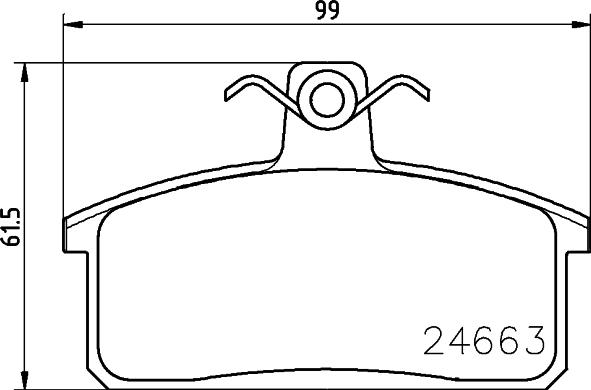 HELLA PAGID 8DB 355 013-451 - Гальмівні колодки, дискові гальма autocars.com.ua