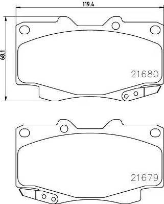 CAR SBB1272 - Тормозные колодки, дисковые, комплект avtokuzovplus.com.ua