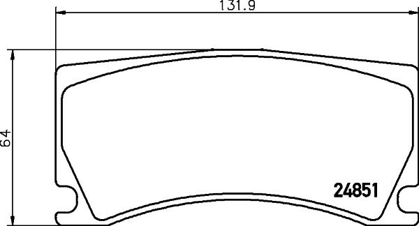 HELLA PAGID 8DB 355 014-101 - Тормозные колодки, дисковые, комплект autodnr.net