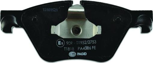 HELLA PAGID 8DB 355 014-351 - Тормозные колодки, дисковые, комплект autodnr.net