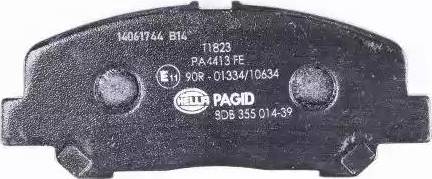 HELLA PAGID 8DB 355 014-391 - Тормозные колодки, дисковые, комплект avtokuzovplus.com.ua