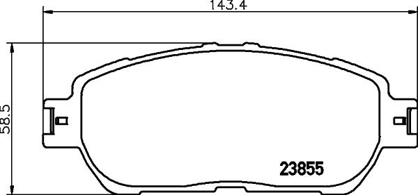 HELLA PAGID 8DB 355 014-441 - Гальмівні колодки, дискові гальма autocars.com.ua