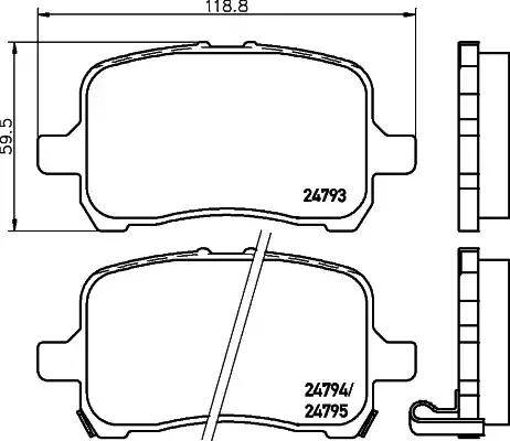 Sangsin Brake SP1669 - Гальмівні колодки, дискові гальма autocars.com.ua