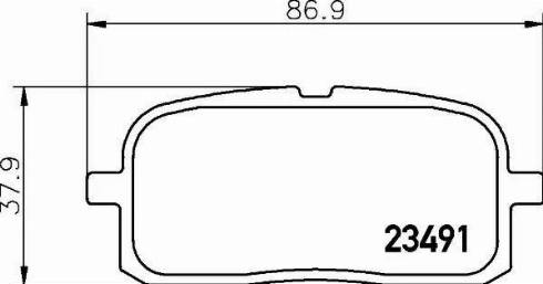 HELLA PAGID 8DB 355 014-781 - Тормозные колодки, дисковые, комплект autodnr.net