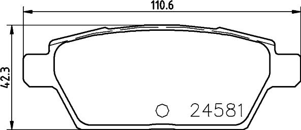 HELLA PAGID 8DB 355 015-091 - Гальмівні колодки, дискові гальма autocars.com.ua