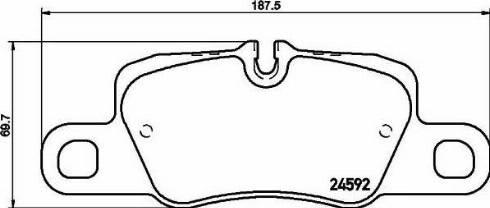 HELLA PAGID 8DB355015581 - Гальмівні колодки, дискові гальма autocars.com.ua