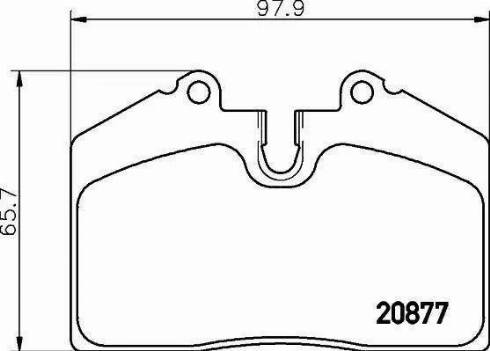 HELLA PAGID 8DB 355 016-301 - Гальмівні колодки, дискові гальма autocars.com.ua