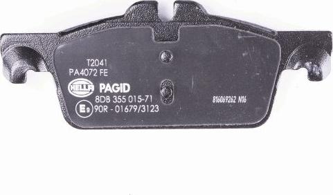 HELLA PAGID 8DB 355 015-711 - Тормозные колодки, дисковые, комплект avtokuzovplus.com.ua