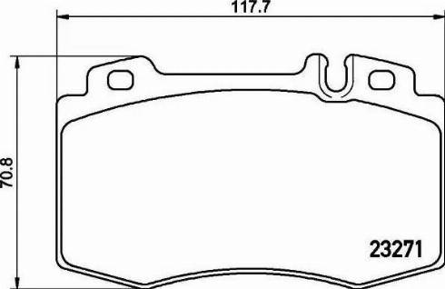 HELLA PAGID 8DB355015851 - Гальмівні колодки, дискові гальма autocars.com.ua