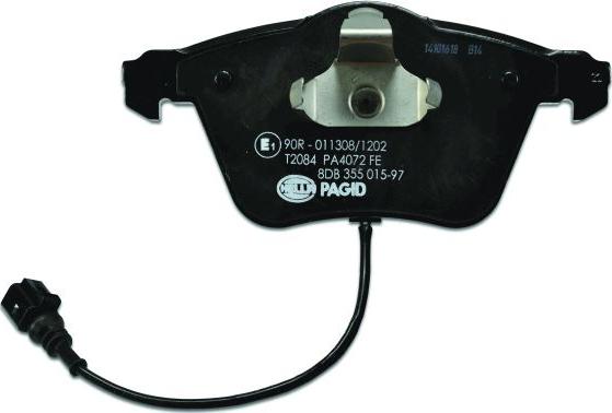 HELLA PAGID 8DB 355 015-971 - Тормозные колодки, дисковые, комплект avtokuzovplus.com.ua