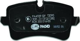 HELLA PAGID 8DB 355 016-001 - Гальмівні колодки, дискові гальма autocars.com.ua