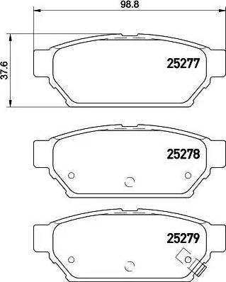 HELLA PAGID 8DB 355 016-201 - Гальмівні колодки, дискові гальма autocars.com.ua