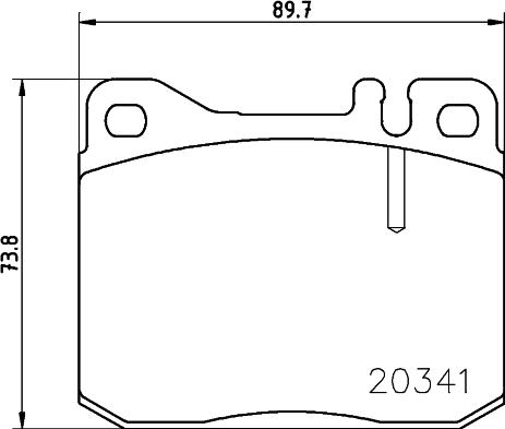 HELLA PAGID 8DB 355 017-431 - Тормозные колодки, дисковые, комплект avtokuzovplus.com.ua