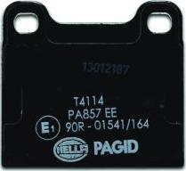 HELLA PAGID 8DB 355 017-441 - Тормозные колодки, дисковые, комплект avtokuzovplus.com.ua