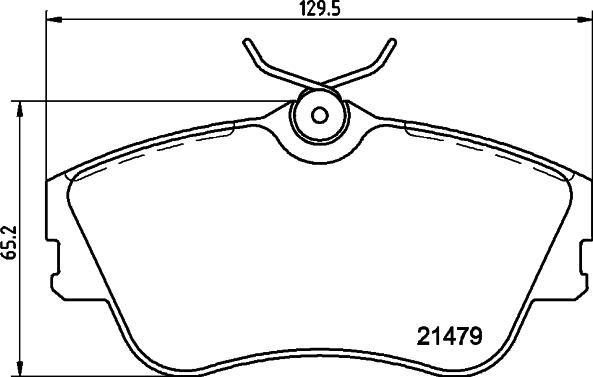 HELLA PAGID 8DB 355 018-071 - Гальмівні колодки, дискові гальма autocars.com.ua