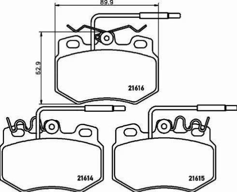 HELLA PAGID 8DB 355 018-091 - Тормозные колодки, дисковые, комплект avtokuzovplus.com.ua