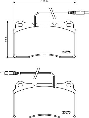 HELLA PAGID 8DB 355 018-671 - Тормозные колодки, дисковые, комплект avtokuzovplus.com.ua