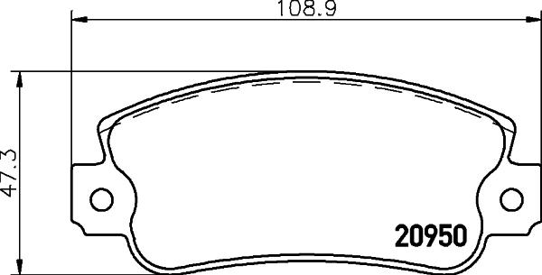 HELLA PAGID 8DB 355 018-991 - Гальмівні колодки, дискові гальма autocars.com.ua