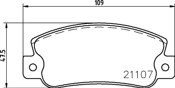 HELLA PAGID 8DB 355 019-061 - Гальмівні колодки, дискові гальма autocars.com.ua