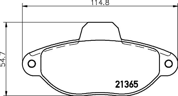 HELLA PAGID 8DB 355 019-091 - Гальмівні колодки, дискові гальма autocars.com.ua