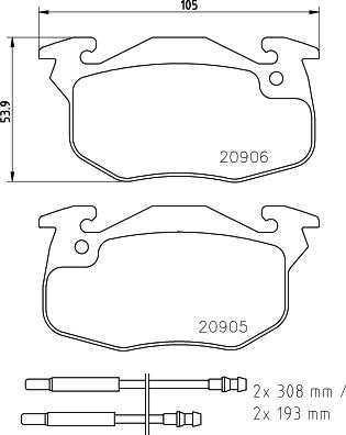 HELLA PAGID 8DB 355 019-131 - Гальмівні колодки, дискові гальма autocars.com.ua