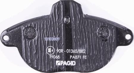 HELLA PAGID 8DB 355 019-281 - Тормозные колодки, дисковые, комплект avtokuzovplus.com.ua