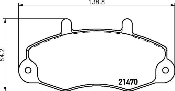 HELLA PAGID 8DB 355 019-371 - Гальмівні колодки, дискові гальма autocars.com.ua