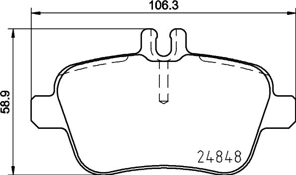 HELLA PAGID 8DB 355 019-641 - Гальмівні колодки, дискові гальма autocars.com.ua