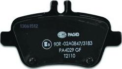 HELLA PAGID 8DB 355 019-641 - Тормозные колодки, дисковые, комплект avtokuzovplus.com.ua