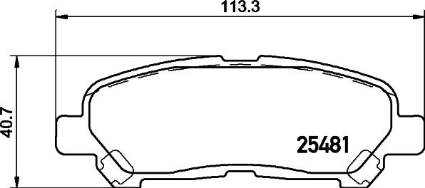 HELLA PAGID 8DB 355 020-131 - Гальмівні колодки, дискові гальма autocars.com.ua