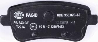 HELLA PAGID 8DB 355 020-161 - Гальмівнi колодки зaд. DB M-class W166 2.2-3.0-3.5 11- autocars.com.ua