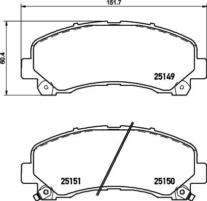 HELLA PAGID 8DB 355 020-171 - Гальмівні колодки, дискові гальма autocars.com.ua