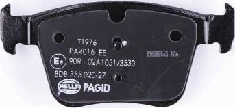 HELLA PAGID 8DB 355 020-271 - Гальмівні колодки зад.VW Golf VII-Audi A3 1.2-2.0 12- autocars.com.ua