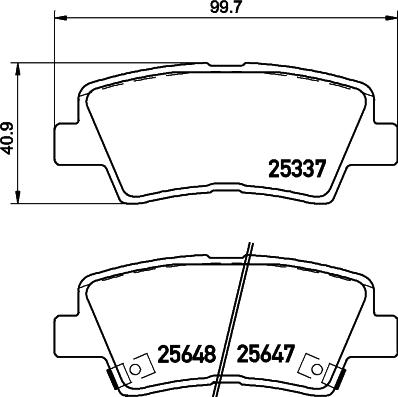 HELLA PAGID 8DB 355 020-371 - Тормозные колодки, дисковые, комплект avtokuzovplus.com.ua