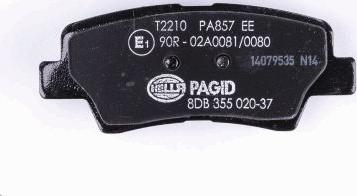 HELLA PAGID 8DB 355 020-371 - Тормозные колодки, дисковые, комплект autodnr.net