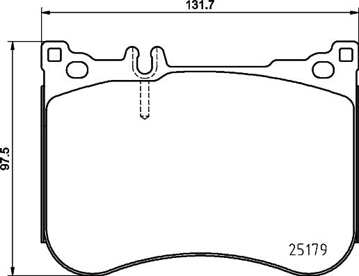 HELLA PAGID 8DB 355 020-581 - Гальмівні колодки, дискові гальма autocars.com.ua