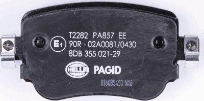 HELLA PAGID 8DB 355 021-291 - Тормозные колодки, дисковые, комплект avtokuzovplus.com.ua