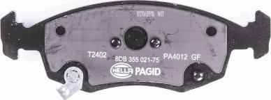 HELLA PAGID 8DB 355 021-751 - Тормозные колодки, дисковые, комплект avtokuzovplus.com.ua