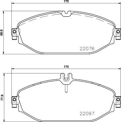 HELLA PAGID 8DB 355 021-921 - Гальмівні колодки, дискові гальма autocars.com.ua