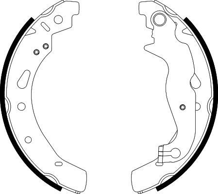 HELLA PAGID 8DB 355 022-121 - Комплект гальм, барабанний механізм autocars.com.ua