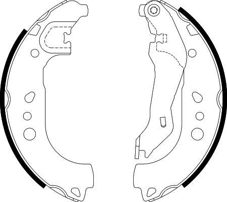 HELLA PAGID 8DB 355 022-131 - Комплект гальм, барабанний механізм autocars.com.ua